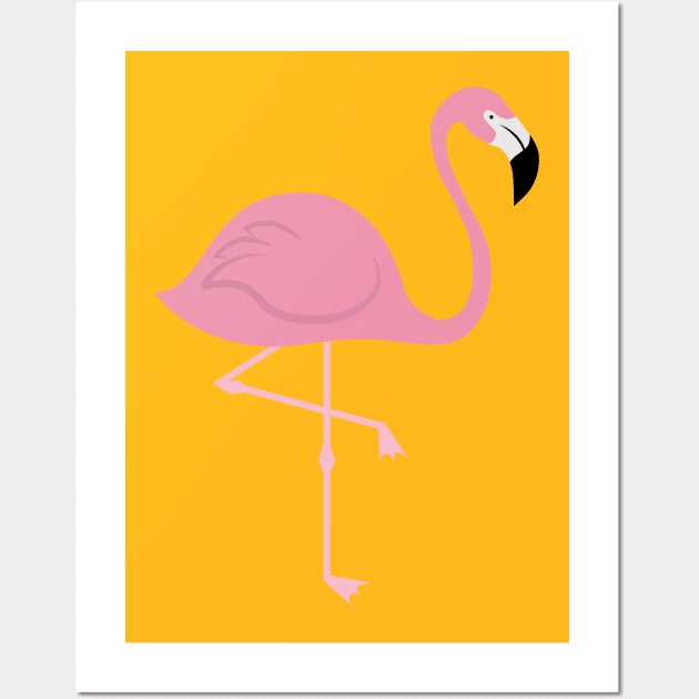 Flamingo Wall Art by JunniePL